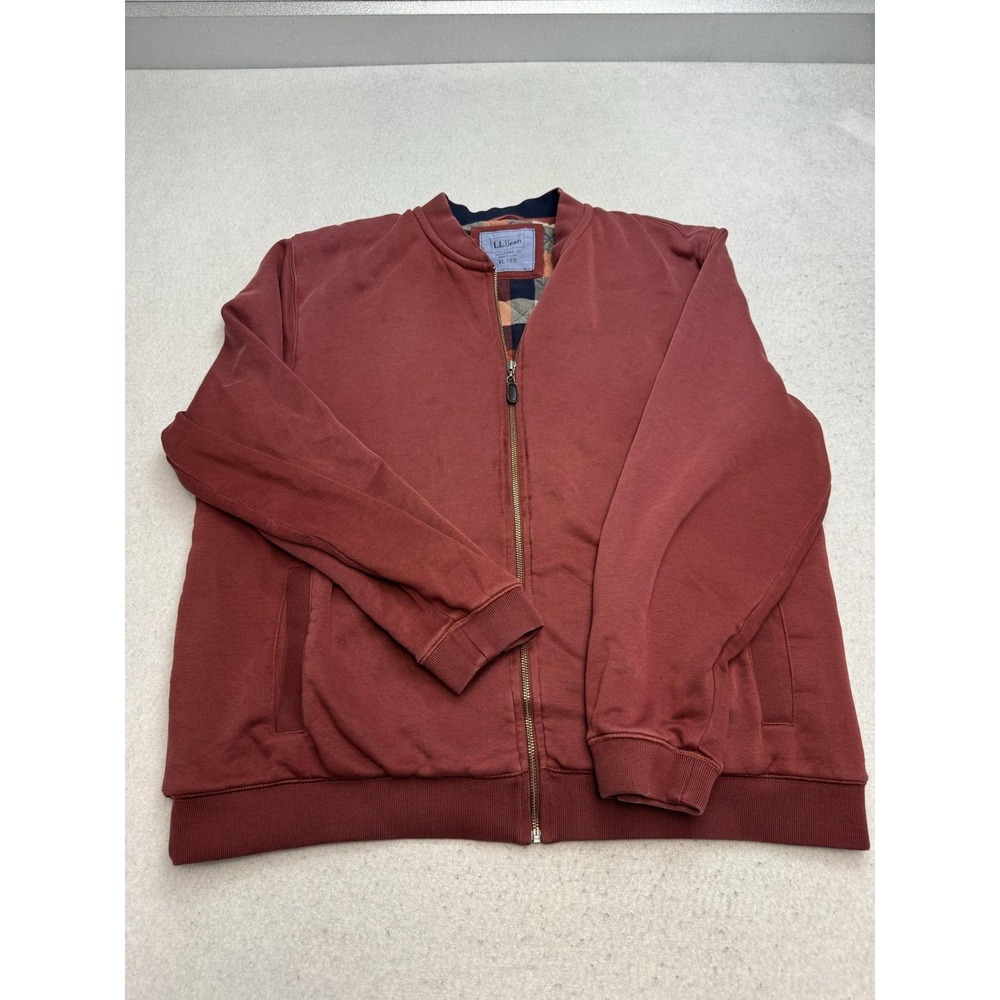 L.L. Bean Rust Red Bomber Jacket